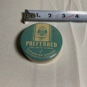 Vintage Preferred The Aristocrat Typewriter Ribbon Aetna Products Tin Can EMPTY